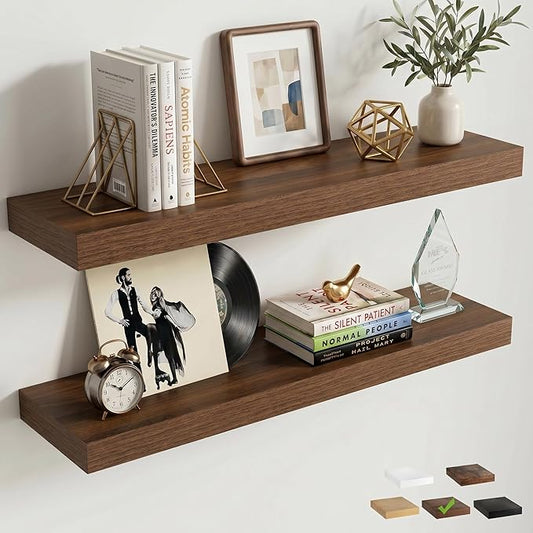 FLYJOE Floating Shelves for Wall, 32 Inch Floating Shelves Set of 2, Kitchen
