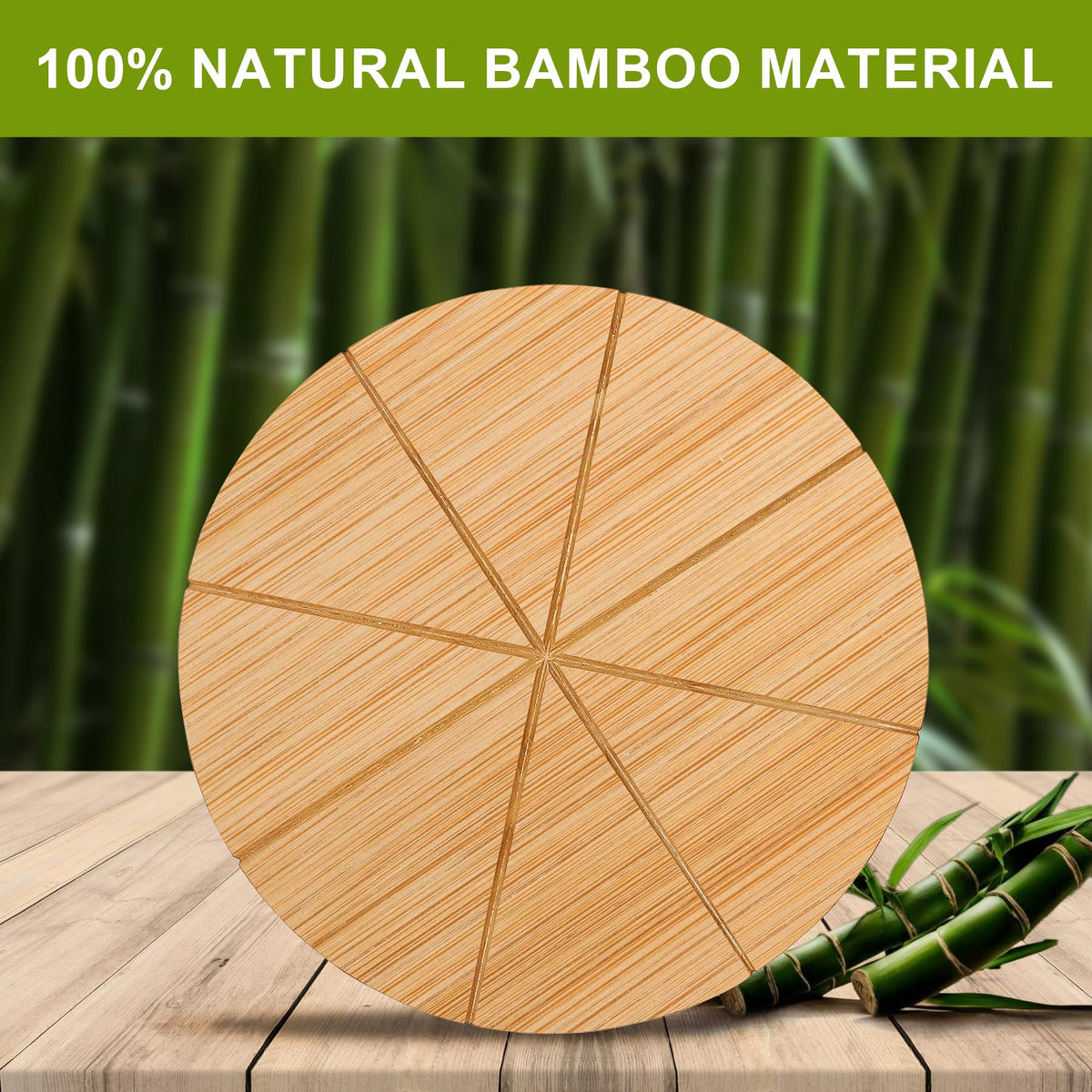 Pizza Cutting Board Round 12inch 2Pack Bamboo Wooden Lightweight Double Sided Pizza Tray Meat Bread Cheese Serving Platter Pizza Oven Accessories Pizza Prep Board Paddle Blocks Circular Circle