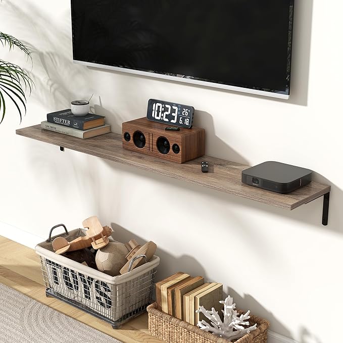 Fun Memories Deep Floating Shelves, 55W x 8D Floating Shelves Set of 2