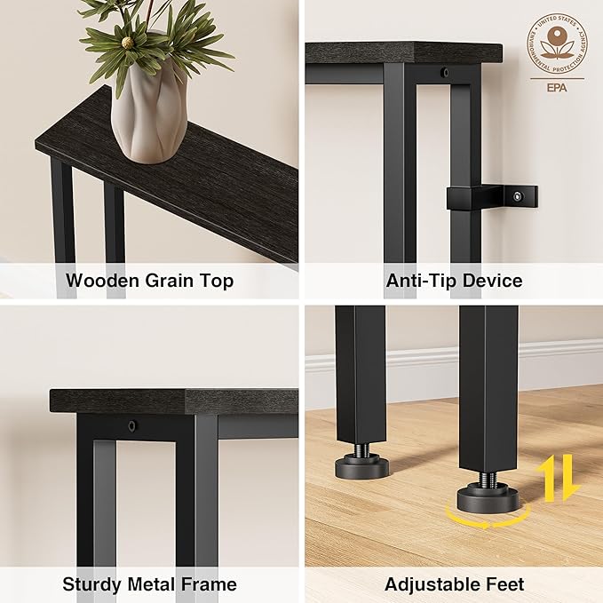 Keelian 90" Narrow Sofa Table