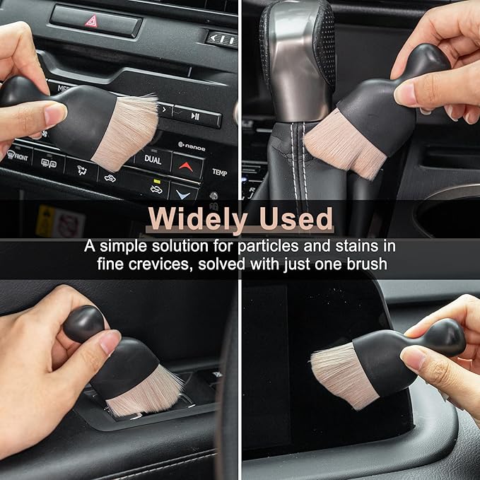 GaRhomxy Car Detailing Brushes, Car Interior Dust Sweeping Soft Brush, Soft