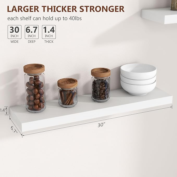 fuqing 30 Inch Floating Shelves