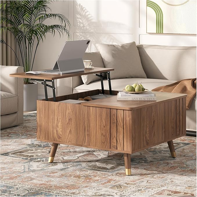 SULIVES Lift Top Coffee Table