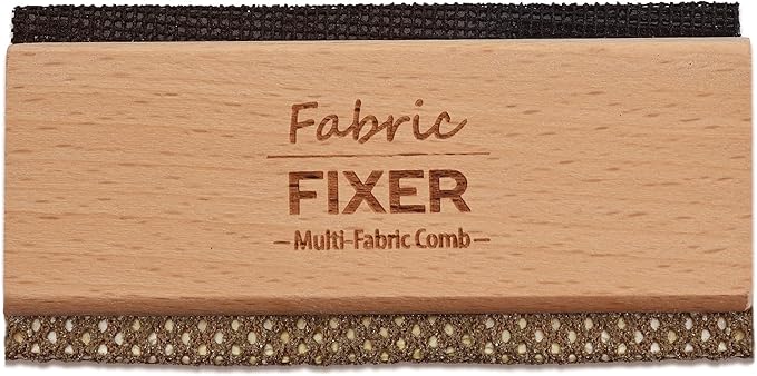 Multi-Fabric Sweater Comb with Natural Beech Wood Handle Manual Fabric Defuzzer
