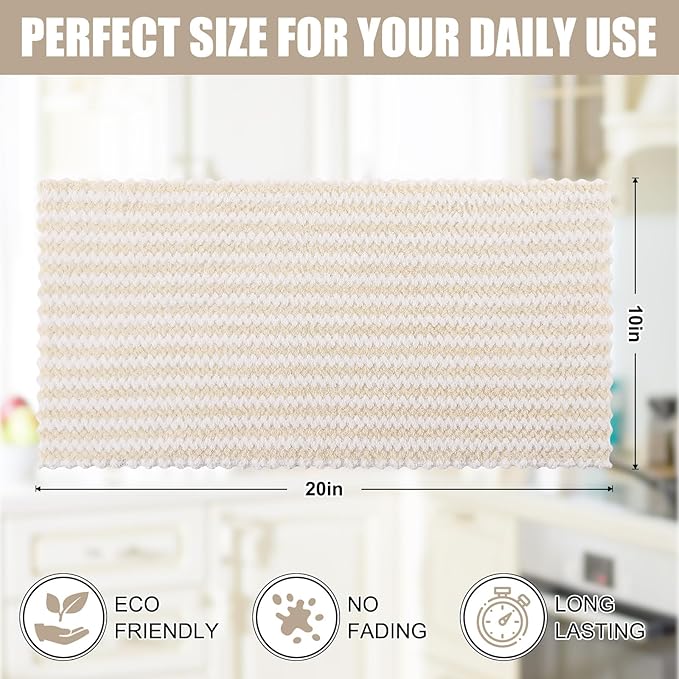 Homaxy Kitchen Towels, Ultra Soft and Absorbent Dish Towels, Reusable Fast