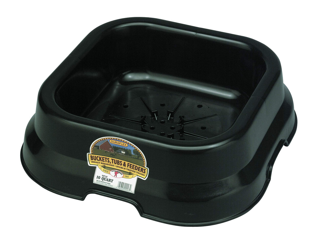 Little Giant® Plastic Salt and Mineral Block Pan | Salt Block Holder | Livestock Salt Block Feeder Pan | 10 Quart