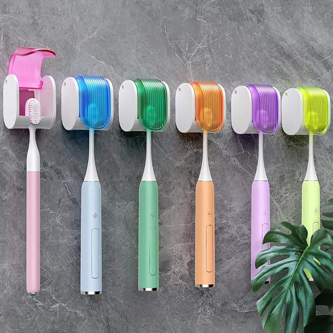 Toothbrush Holders for Bathrooms【Upgrade Single Slot Design】 Toothbrush Holder