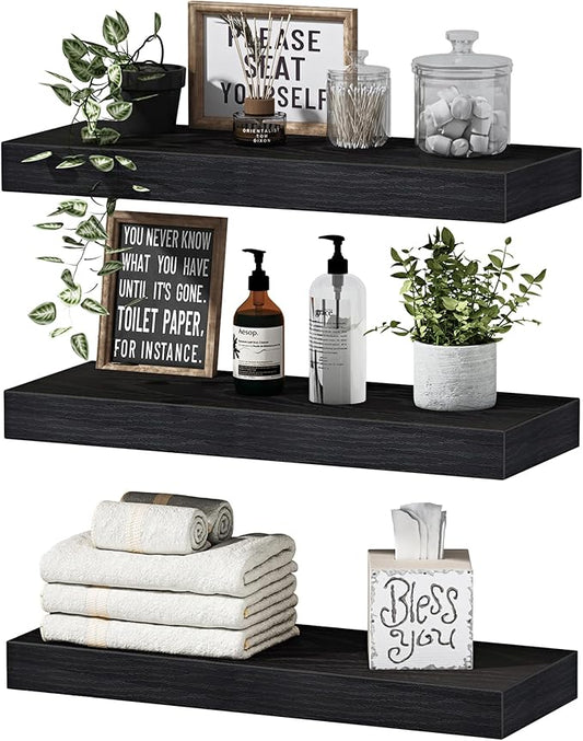 QEEIG Floating Shelves for Wall Bathroom Shelf Bedroom Kitchen Living Room