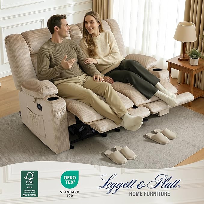 MCombo 55.9" Zero Gravity Power Loveseat Recliner