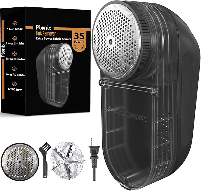 Pionix Extra Power Fabric Shaver - 35W Electric Lint Remover
