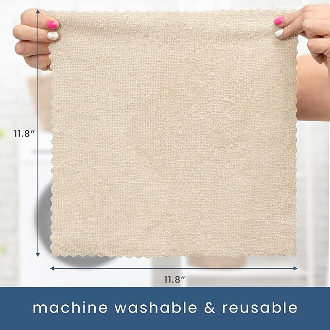 S&T INC. 50 Pack Microfiber Cleaning Cloth
