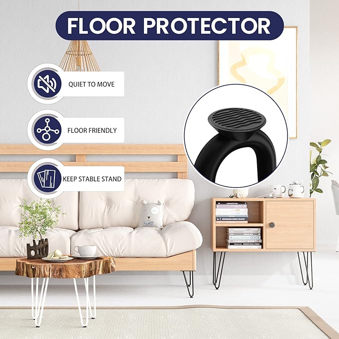 SMARTSTANDARD 12 Inch Heavy Duty Hairpin Furniture Legs, Metal Home DIY Projects