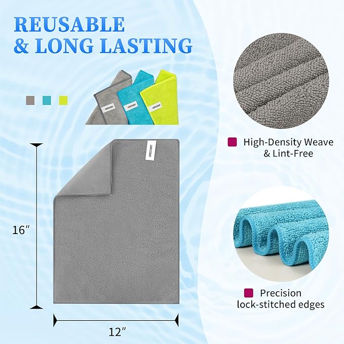 FIXSMITH Microfiber Cleaning Cloth