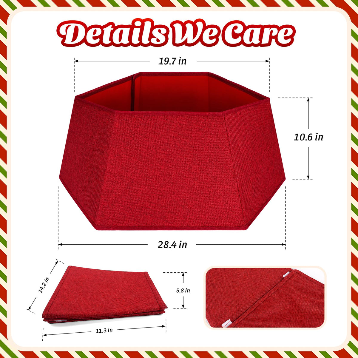 EverMerry Christmas Tree Skirt 26’’ Christmas Tree Skirts Collar Stand, Foldable Christmas Tree Ring for Artificial Trees Christmas Tree Decor Base Cover & Holiday Decor & Party