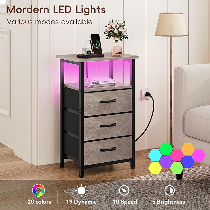 Vagusicc Night Stand Set 2