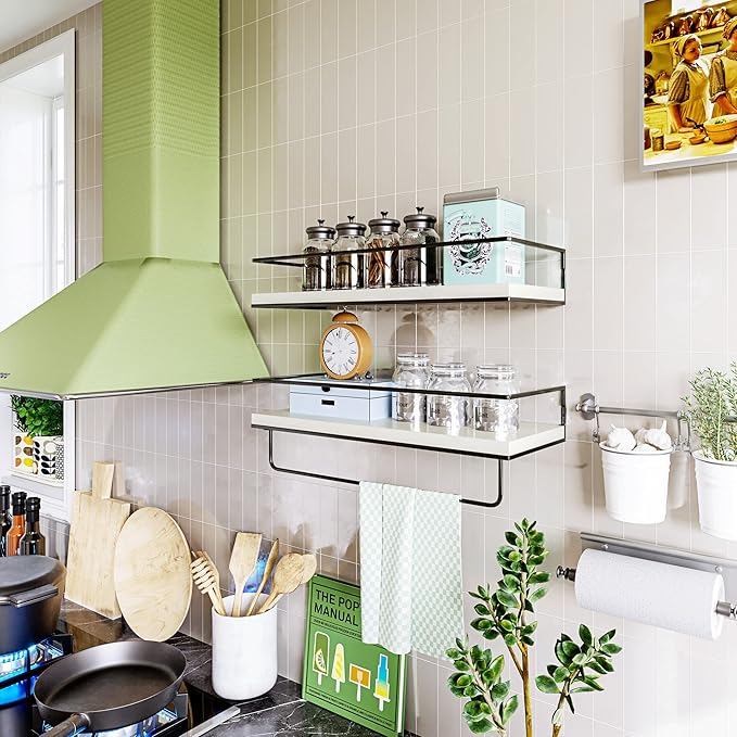 Shario White Floating Shelves