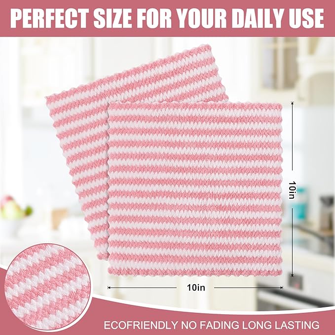 Homaxy 12 Pack Kitchen Dish Cloths, Ultra Soft and Absorbent Dish Towels