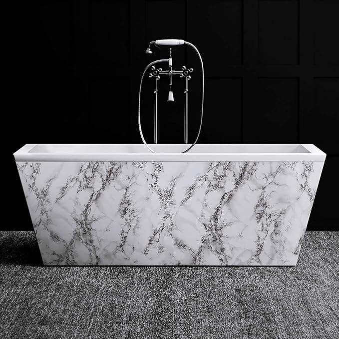 Livelynine 197x24 Inch Marble Contact Paper Peel and Stick Countertops