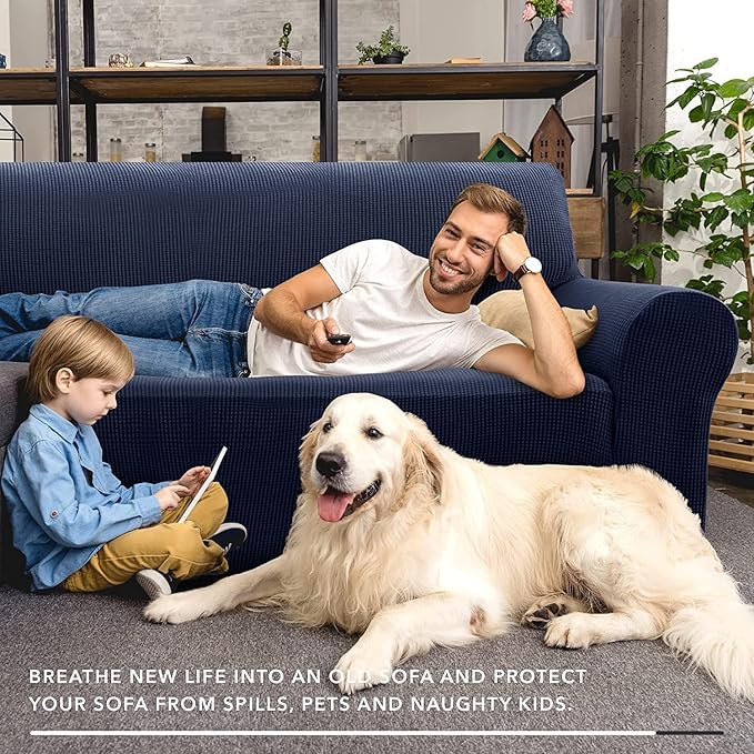 ZNSAYOTX Super Stretch Couch Cover Love Seat Sofa Covers