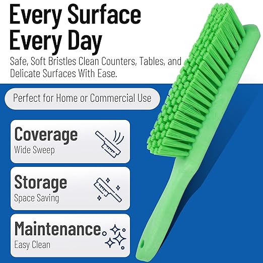 SPARTA Handheld Soft Counter Brush 8 Inch Bristle Span, Countertops, and
