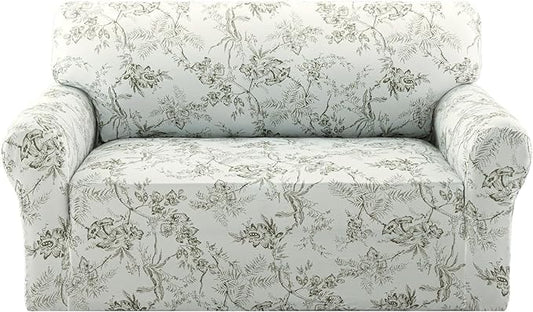 H.VERSAILTEX High Stretch Couch Cover 2 Cushion Sofa Printed Love Seat Couch