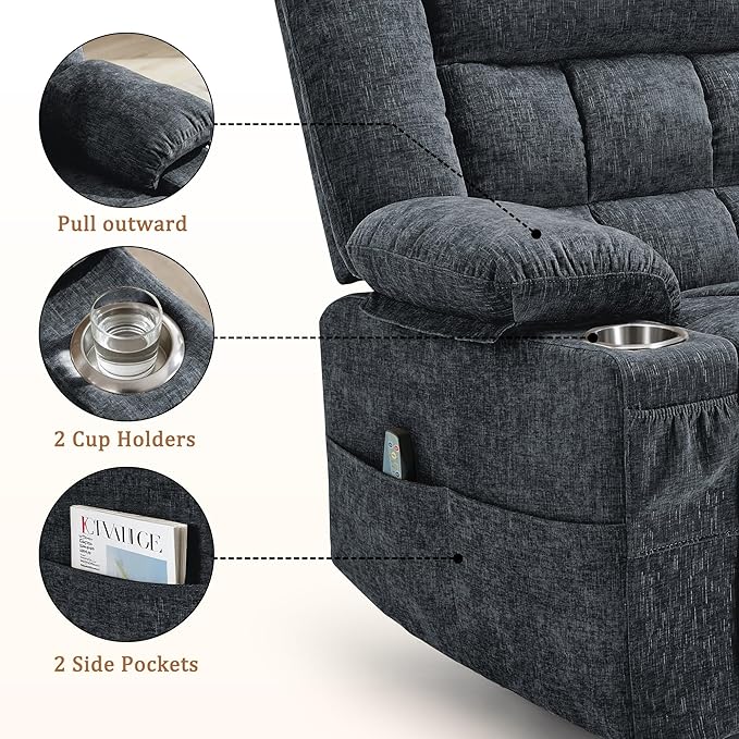 Korser 360° Swivel Rocker Recliner