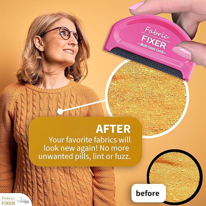 Multi-Fabric Depilling Comb for Sweater Pills and Fuzz Manual Fabric Defuzzer