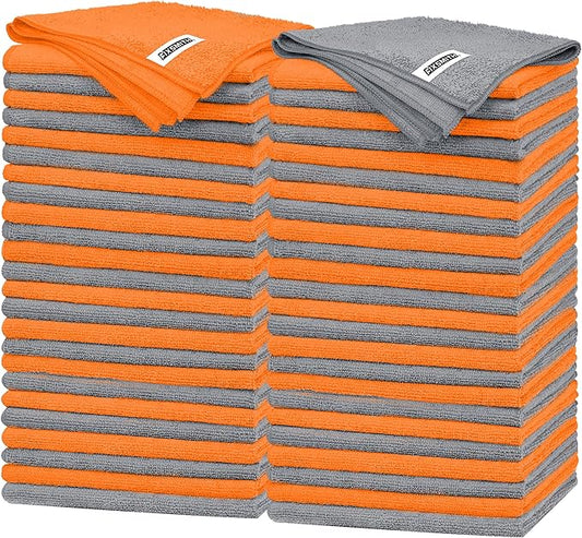 FIXSMITH Microfiber Cleaning Cloth -Pack of 50, Highly Absorbent Cleaning Rags