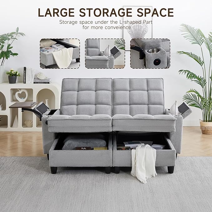 Auvsoce 71" Loveseat Recliner Chair