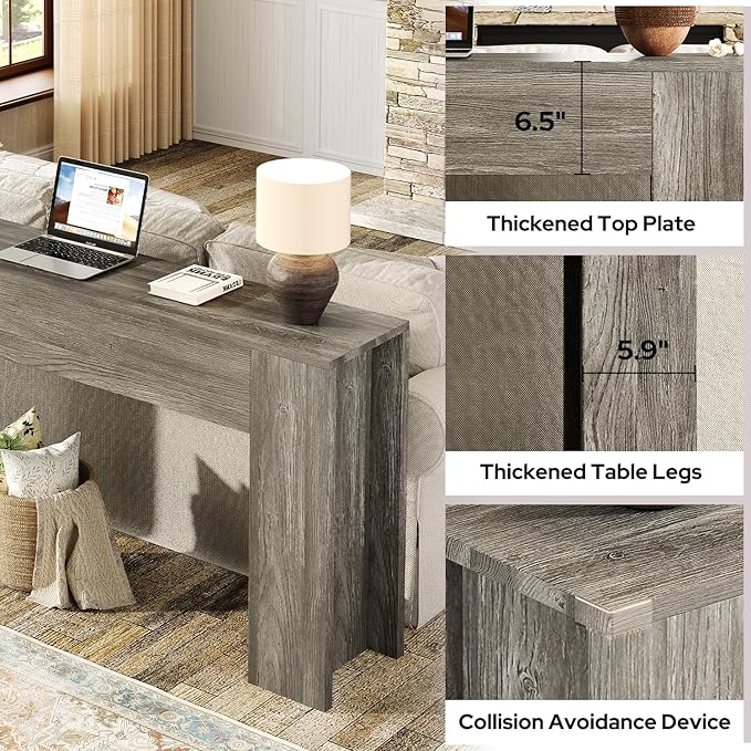 UNIQUITE 63-Inch Long Console Table