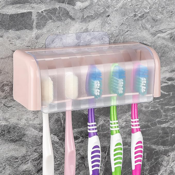 5 Slots Wall Mount Toothbrush Holder