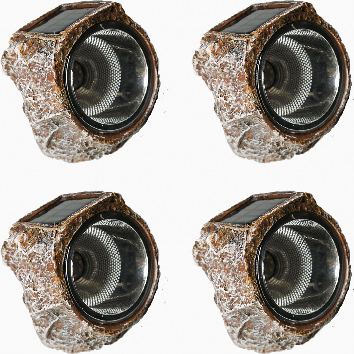 StarryMine Solar Rock Light Led 4 Pack Waterproof Garden Stone Lights Outdoor Landscaping Spotlights, Yard Patio Pathway Driveway …