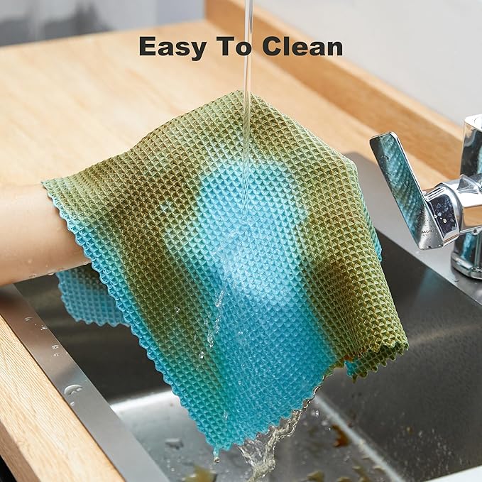 JOYMOOP Microfiber Cleaning Cloth, Reusable Absorbent Microfiber Cleaning Cloths