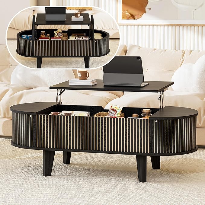 Oval Lift Top Coffee Table