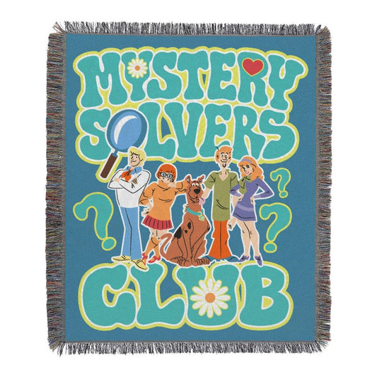 Northwest Scooby Doo Woven Tapestry Throw Blanket, 48" x 60", Mystery Solvers
