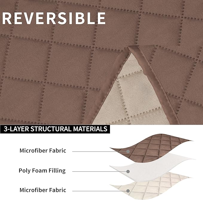 Easy-Going Loveseat Recliner Cover, Reversible Couch Cover