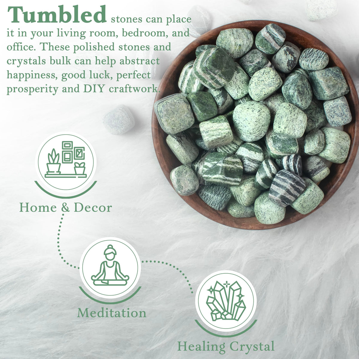 BEZAVO Swiss Opal Crystal Stones Bulk Natural Tumbled Healing Crystals for Reiki, Meditation, Witchcraft, Jewelry Making & Energy Work Polished Gemstone Set for Spiritual Home Décor, 1 LB