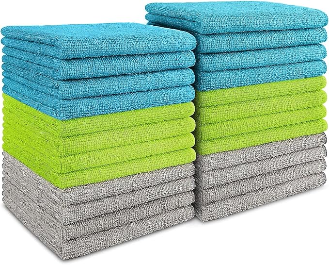AIDEA Microfiber Cleaning Cloth-24PK, Soft Microfiber Towels