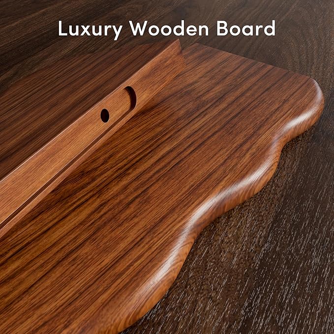 YUFLINX 24inch Walnut Finished Floating Shelves