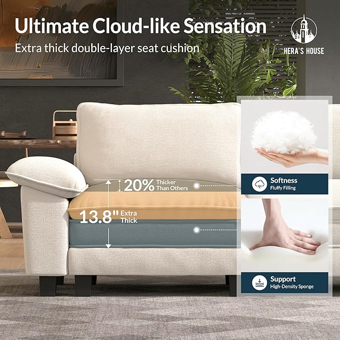 HERA'S HOUSE 158" Modular Sectional Sofa, Oversized U Shaped Couches