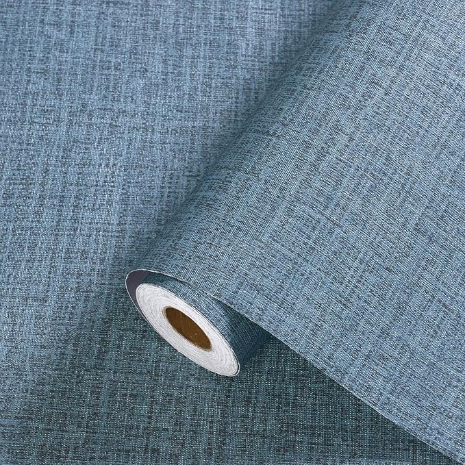 Blue Peel and Stick Wallpaper Removable 236inch Vinyl Stick on Decor Paper