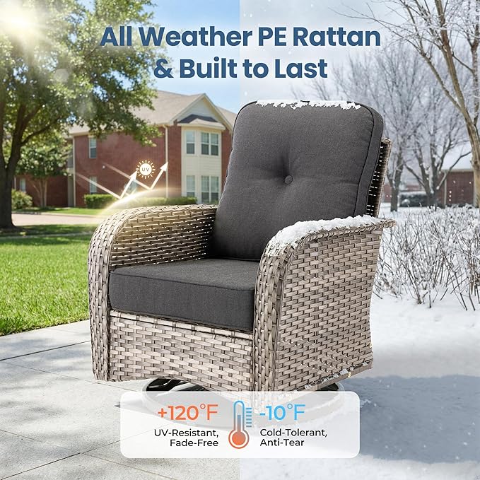 Weaxty 8 Pieces Outdoor Patio Furniture Sets