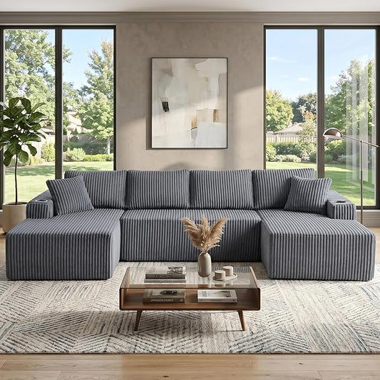 124" Oversized Sectional Couches