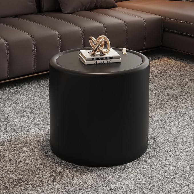 SSLine Set of 2 Black Round Nesting Coffee Tables