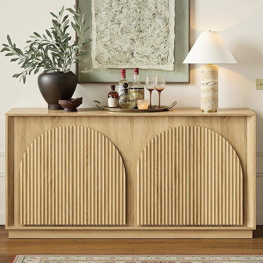 win2win Fluted Sideboard Buffet Cabinet