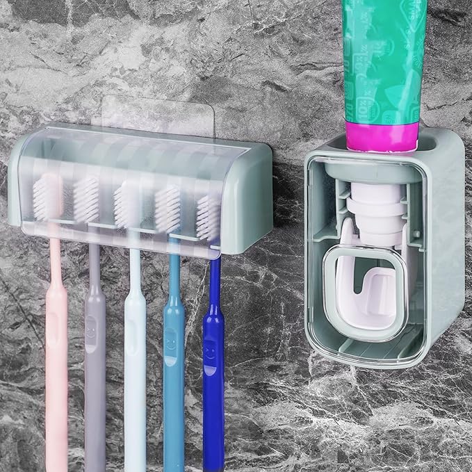 5 Slots Wall Mount Toothbrush Holder