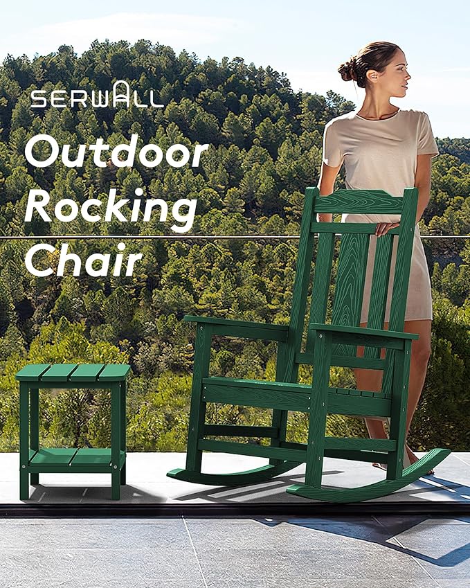 SERWALL HDPE Outdoor Rocking Chair