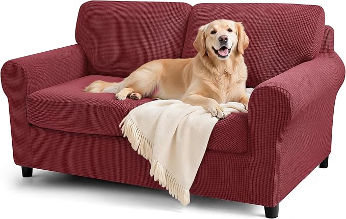 SUBRTEX 5 Pieces Stretch Sofa Slipcover Sets Couch Cover Sets Backrest Cushion
