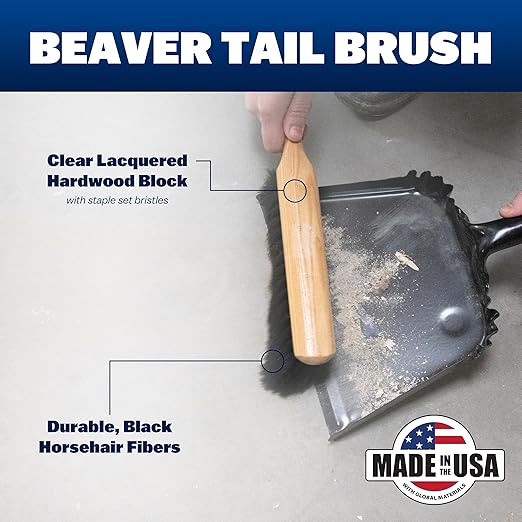 MARSHALLTOWN 13 1/2 Inch Beaver Tail Brush, Made in The USA