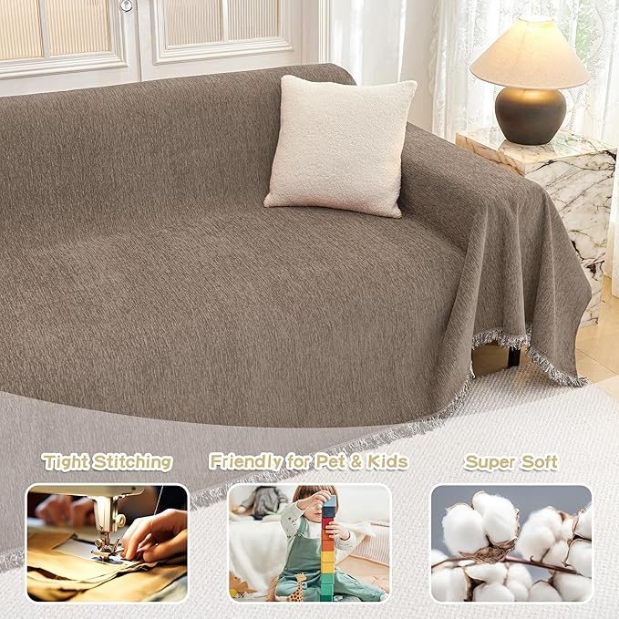MYSKY HOME Couch Cover for Dogs Washable Couch Covers Couch Covers for Sofa